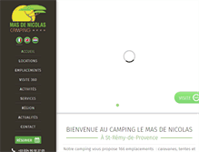 Tablet Screenshot of camping-masdenicolas.com